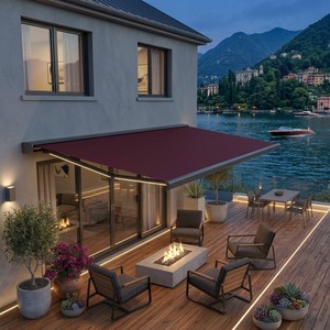 Toldo Retráctil Impermeable para Patio, con Marco de Aluminio y Casete Completo, para Terraza, Jardín, Protección contra Lluvia y Sol, para Todas las Estaciones - Product Image 5