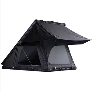Carpa de Techo Automática para 2-3 Personas, Carpa de Techo Rígida de Aluminio para Acampar al Aire Libre con Escalera para SUV, Triangular de Aluminio - Product Image 2
