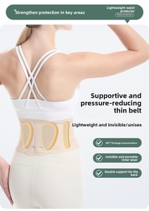 Trọng lượng nhẹ Unisex Thể Thao eo hỗ trợ vành đai hỗ trợ thoáng khí vành đai tập thể dục định hình eo huấn luyện viên yoga đào tạo vành đai - Product Image 3