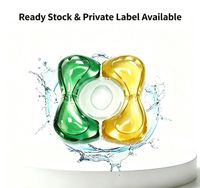 Lessives en capsules pour éliminer les taches et les odeurs, perles de lavage fraîches pour éliminer la fumée, faible MOQ, personnalisables OEM
