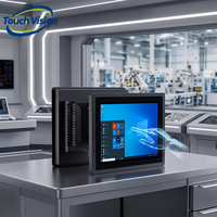Panel PC Industrial Táctil Sin Ventilador de 10-23.6 Pulgadas, con Android/Linux/Win 10/11 Integrado, Monitor Todo en Uno para Automatización Industrial