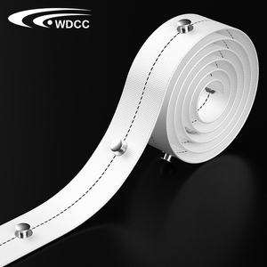 เทปพันผ้าม่านโพลีเอสเตอร์คลื่นสี<span class=keywords><strong>ดำ</strong></span>แบบรางเสาผ้าม่าน - Product Image 1