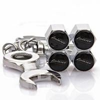 Tapas de Válvula de Neumático Antirrobo de Seguridad para Coche, Cubiertas Metálicas Antipérdida para Válvulas de Rueda, Accesorios para Neumáticos de Automóvil, Logotipo Personalizado, Venta al por Mayor