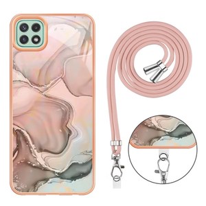 Bandoulière Lanière Marbre Téléphone Couverture Arrière Cas Pour Samsung <span class=keywords><strong>Galaxy</strong></span> A22 A33 A54 A32 M32 A52 A52s A53 A23 A13 M13 A04 A34 S23 Ultra - Product Image 3
