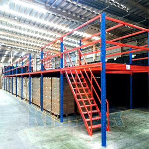 Rak gudang penyimpanan industri pemuatan berat sistem Racking palet loteng Mezzanine lantai Platform - Product Image 1