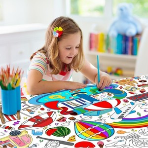Juegos de colorear, actividades de verano, <span class=keywords><strong>manualidades</strong></span>, páginas de póster, pancarta, cubierta de mesa, recuerdos de fiesta <span class=keywords><strong>para</strong></span> la interacción familiar y infantil - Product Image 5