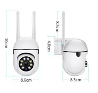A7 Çift Antenli Wifi Kamera 1080P HD 360 Derece Kablosuz Güvenlik Web Kamerası PTZ Sistemi Dış Mekan Ev Gece Görüşü