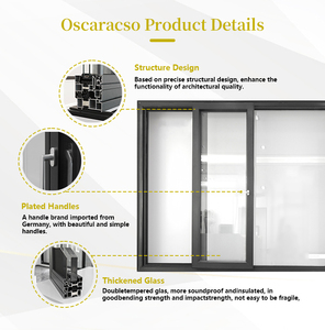 Puertas de Vidrio de <span class=keywords><strong>Segunda</strong></span> <span class=keywords><strong>Mano</strong></span> con Funciones de Bloqueo y Antideslizantes, Elegantes y Duraderas, Ideales para Dormitorio, Sala de Estar u Oficina, Puerta Corredera - Product Image 5