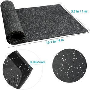 Rotolo di gomma antiscivolo <span class=keywords><strong>Udine</strong></span> 1,5 mm 10 mm, resistente all'usura, insonorizzato, personalizzabile, lavabile, per pavimenti fitness - Product Image 3