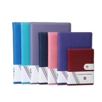 Carnet A5 en cuir PU, 100 feuilles, 80 g/m², fermeture à bouton-pression, multicolore, journal de bureau, papeterie, vente en gros