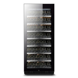 Refrigerador de Vino Tinto y Cerveza NUELEAD NE-385 de Gran Capacidad, Dos Puertas de Vidrio, Negro, Comercial, para Hotel, Moderno, con Escalera Alta - Product Image 1