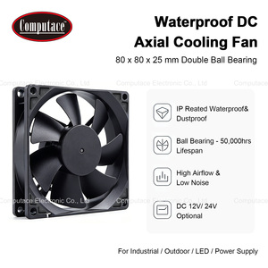 IP58 กันน้ำ DC พัดลมระบายความร้อน 80x80x25 มม. 24V 3000RPM ZSF1012 พัดลมระบายอากาศแบบปิดผนึกอุตสาหกรรมสำหรับอุปกรณ์การกระจายความร้อน - Product Image 5