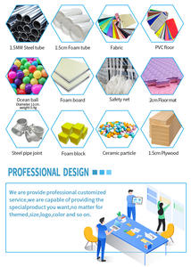 Aire de jeux intérieure modulaire personnalisée pour enfants, château ludique en bois et PVC, <span class=keywords><strong>ensemble</strong></span> de jeux souples pour usage commercial, centres commerciaux, multiples - Product Image 6