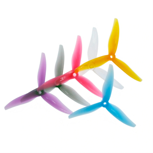 Hélice pré-équilibrée en plastique à <span class=keywords><strong>3</strong></span> pales Gemfan 5129 de 5 pouces pour moteur brushless YUKI, drone de course FPV RC - Product Image 4