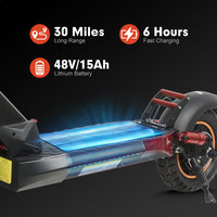 Scooter Eléctrico Plegable MX-14 de Aleación de Aluminio, 48V, 3 Velocidades Ajustables, 10/15Ah, Alcance de 40-60km, Doble Amortiguador, para Adultos