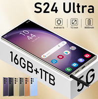 HP Android 13 S24 Ultra Terlaris, Tidak Terkunci, Deca Core, 48MP+108MP, 16GB+1TB, Layar 7.3 Inci, 5G LTE CDMA, Bahasa Prancis & Jerman