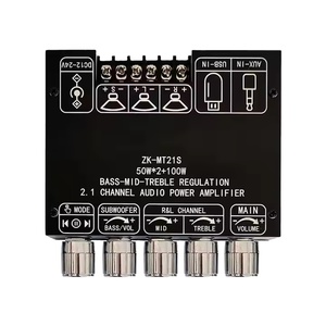 Mới Ban Đầu ZK-MT21S 2x50w + 100W 2.1 Kênh Kỹ Thuật Số Power Amplifier Hội Đồng Quản Trị AUX 12V 24V Âm Thanh Stereo <span class=keywords><strong>5.1</strong></span> Bass PCBA AI - Product Image 1