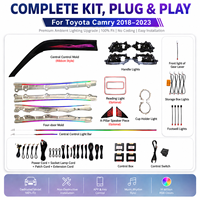 Kit d'éclairage d'ambiance LED Symphony pour voiture 12V, bande lumineuse intérieure colorée pour mise à niveau 2018-2023