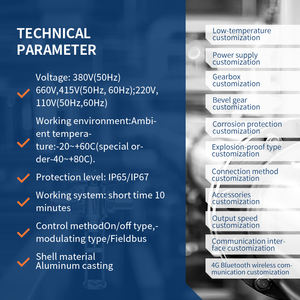 Atuador Elétrico de Movimento Linear IP68 para Válvula de Controle de Motor de Alta Performance, Atuador de Válvula Proporcional Motorizada - Product Image 4