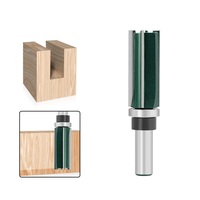 HOZLY Fraise à quatre cannelures en carbure, queue de 8 mm, pour le fraisage du bois, avec roulement entièrement intégré, fabrication OEM