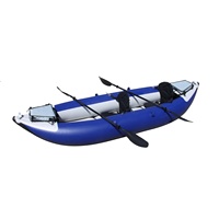 Kayak gonflable écologique HYSports en PVC à double flottabilité, bateau de rafting pliable, canoë 3,1-4m, kayak de pêche pour une ou deux personnes