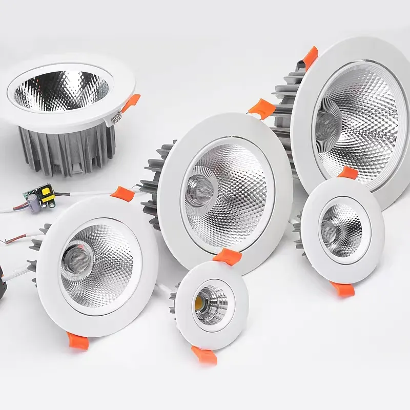 LED תלת צבע דימר downlight 2.5 "5w סלון תקרת אור ספוט אור מוטבע