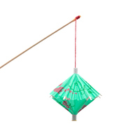 Bambus Parasol de fête jetable droit longs bâtons en bois Cocktail personnalisé pics décoratifs lanterne parapluie pics