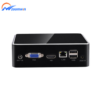 ZOOMWIN Nuevo Mini PC J4125 de Cuatro Núcleos, LAN 1000M, 6 Puertos USB, RAM DDR4, Almacenamiento MSATA, Pantalla HD 4K, Micro PC Portátil, Computadora Económica