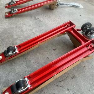 Chariot à main hydraulique avec roues en caoutchouc silencieuses, extension de fourche personnalisée adaptée aux fourches à palettes de style européen de 550 mm de largeur - Product Image 1