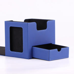 Nouveau cuir Pu de haute qualité 100 + pour Mtg Tcg <span class=keywords><strong>Yu</strong></span>-<span class=keywords><strong>Gi</strong></span>-<span class=keywords><strong>Oh</strong></span> Mtg avec boîte de pont de stockage de cartes de fenêtre d'affichage - Product Image 1