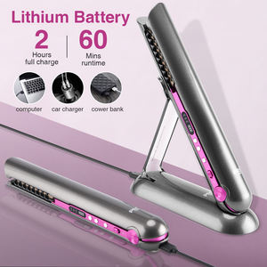 Professionelles 2-in-1 Glätteisen und Lockenstab, Kabellos und Tragbar, Mini-Haarpflege-Stylinggeräte - Product Image 4