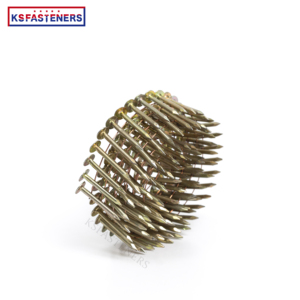 USA Canada marché Elecro galvanisé 34 15 degrés 0.12x1 1/4 "clous à toiture tige lisse bobine de palette bobine d'encadrement de toiture clou - Product Image 2