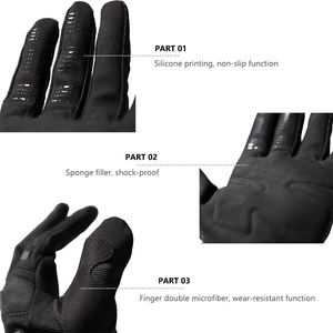 Guantes de Verano Personalizados de Dedos Completos para Motocicleta, Ciclismo, Motocross y Carreras, Cómodos Guantes de Moto - Product Image 3