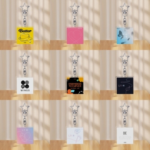 KPOP Idol <span class=keywords><strong>Bangtan</strong></span> Boys BE PTD Mapa del alma PROOF <span class=keywords><strong>BUTTER</strong></span> Portada del álbum Descubrimiento Llavero de plástico Encantos Llavero Acrílico - Product Image 1