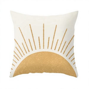 Bohemian Style Embroidery Cotton Square Cushion Cover Fancy Geometric Vintage Pattern Flowers Plants Pillowcase <b>Throw</b> <b>Pillow</b> - Product Image 1