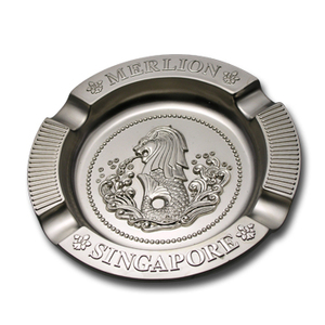 ที่เขี่ยบุหรี่โลหะแบบพกพา ดีไซน์ลายบุหรี่ สไตล์เรโทร ของตกแต่งสร้างสรรค์สำหรับบ้านและบาร์ - Product Image 1