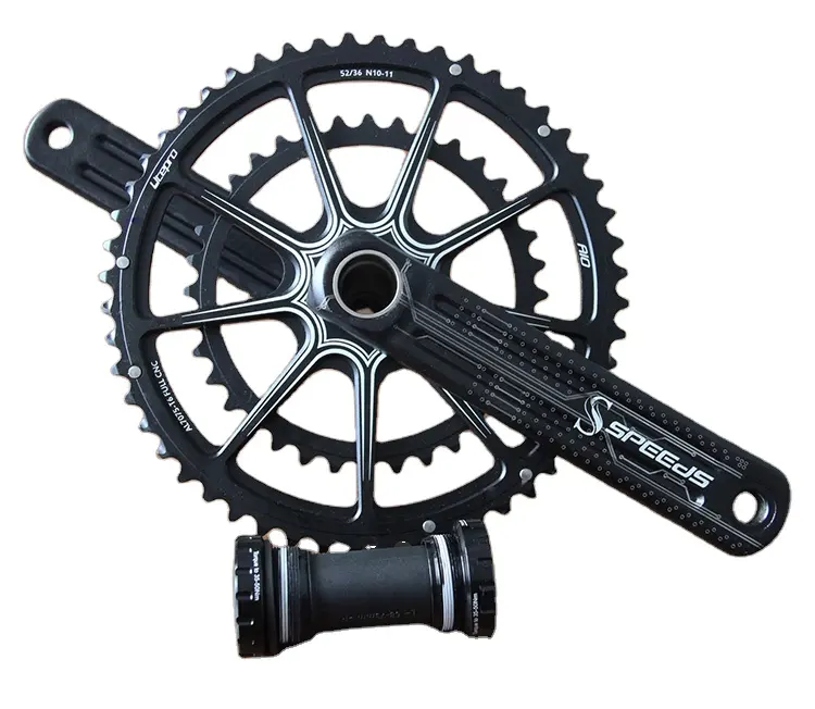 Cr-מו ציר ישיר הר הר Crankset אופני כננת זרוע סט 170mm סוגר תחתון ערכת אופניים חלקים שרשרת גלגל