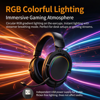 Casque de jeu sans fil supra-auriculaire, réduction de bruit physique, micro HD détachable, faible latence, appels clairs, personnalisable OEM