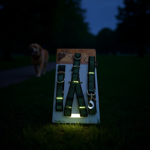 Set di tre pezzi riflettenti per guinzaglio per animali domestici - Product Image 2