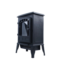 Cheminée électrique autoportante 3D à effet de flamme 2000W, chauffage infrarouge, poêle portable pour la maison, le salon, la chambre à coucher