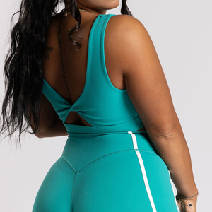 <span class=keywords><strong>Reggiseno</strong></span> <span class=keywords><strong>Sportivo</strong></span> Personalizzato con Scollo Quadrato e Schiena Intrecciata per Donne, Effetto Nudo, Copertura Completa, Supporto Medio, per Palestra e Fitness - Product Image 5