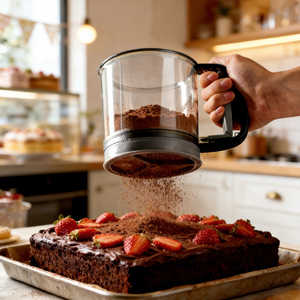 MIXWARES - Polvoreador de Harina Semiautomático de Acero Inoxidable, Práctico y Duradero, para Azúcar, Especias y Repostería - Product Image 6