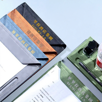 Classeur presse-papiers magnétique A4/A5 avec porte-stylo Notes de réunion et bloc-notes Rangement de documents et porte-menu