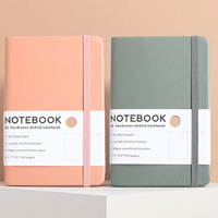 Carnet de notes de poche personnalisé A5 avec logo, en cuir PU, avec élastique, couverture rigide, agenda, journal, carnet de notes