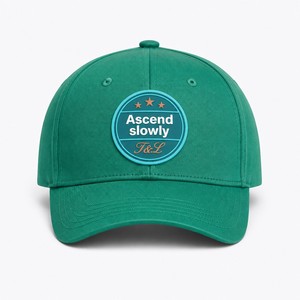 Casquette de baseball vintage à 6 panneaux avec logo personnalisé, patch tissé, en sergé de coton, visière incurvée, fabricant OEM ODM - Product Image 2