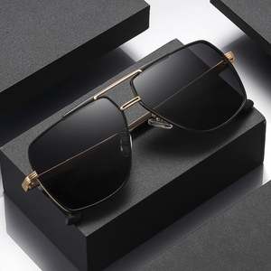 制造商新款超大太阳镜太阳镜方形古典春季太阳穴男士时尚太阳镜 - Product Image 1