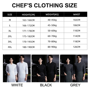 Uniforme de Chef Blanco y Negro, Uniforme de Cocina Personalizado a Precio Económico, Uniforme de <span class=keywords><strong>Camarero</strong></span> para Restaurante, Hotel, Cocina, Chaqueta de Chef Japonesa Personalizada - Product Image 3