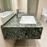 Meuble de cuisine en marbre naturel, îlot de cuisine, comptoir, table d'appoint de luxe en pierre, meuble-lavabo de salle de bain résistant à l'usure