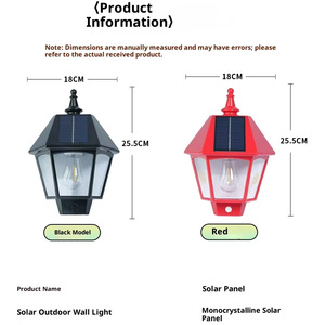 Lampada <span class=keywords><strong>Solare</strong></span> da Parete per Esterni IP65 <span class=keywords><strong>con</strong></span> LED Bianco Caldo, <span class=keywords><strong>Pannello</strong></span> <span class=keywords><strong>Solare</strong></span> Monocristallino Dimmerabile per Giardino - Product Image 3