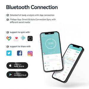 ऐप के साथ स्मार्ट होम फैट मास हेल्थ पर्सनल बॉडी मास फैट प्रतिशत स्केल - Product Image 6